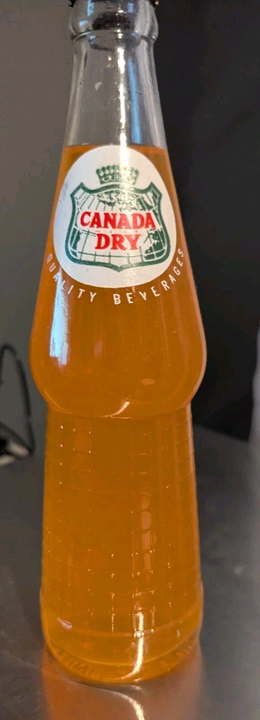 Vintage Canada Dry Full Orange Bottle