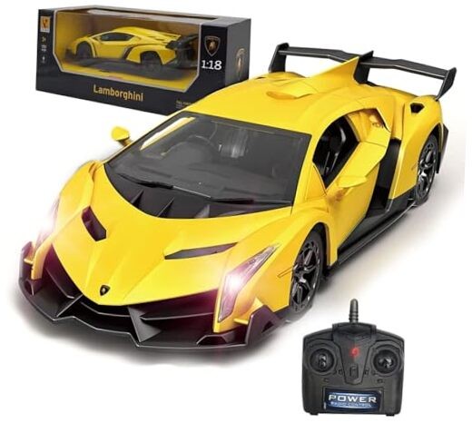 Remote Control Car RC Cars Racing Car 1:18 Licensed Toy RC Car Yellow