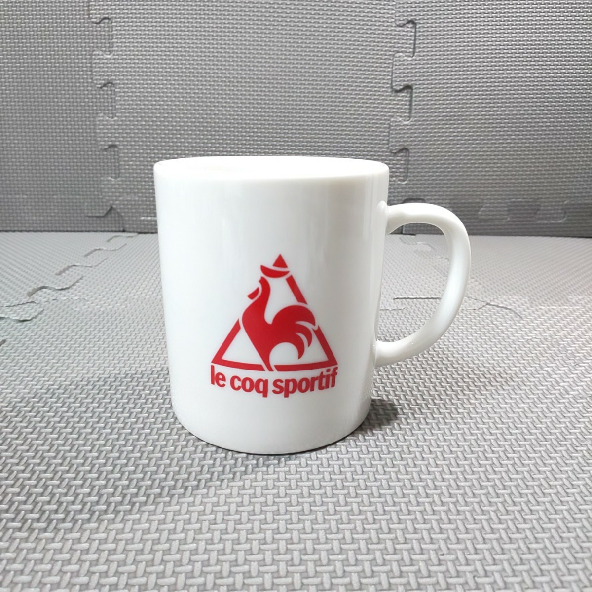 le coq sportif Logo Mug 1pc Ceramic Cup White Used No Box From Japan