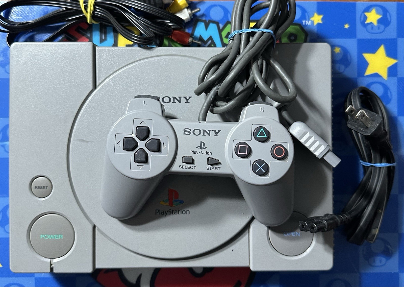 Sony PlayStation 1 PS1 Original Console System Bundle - Tested and Works