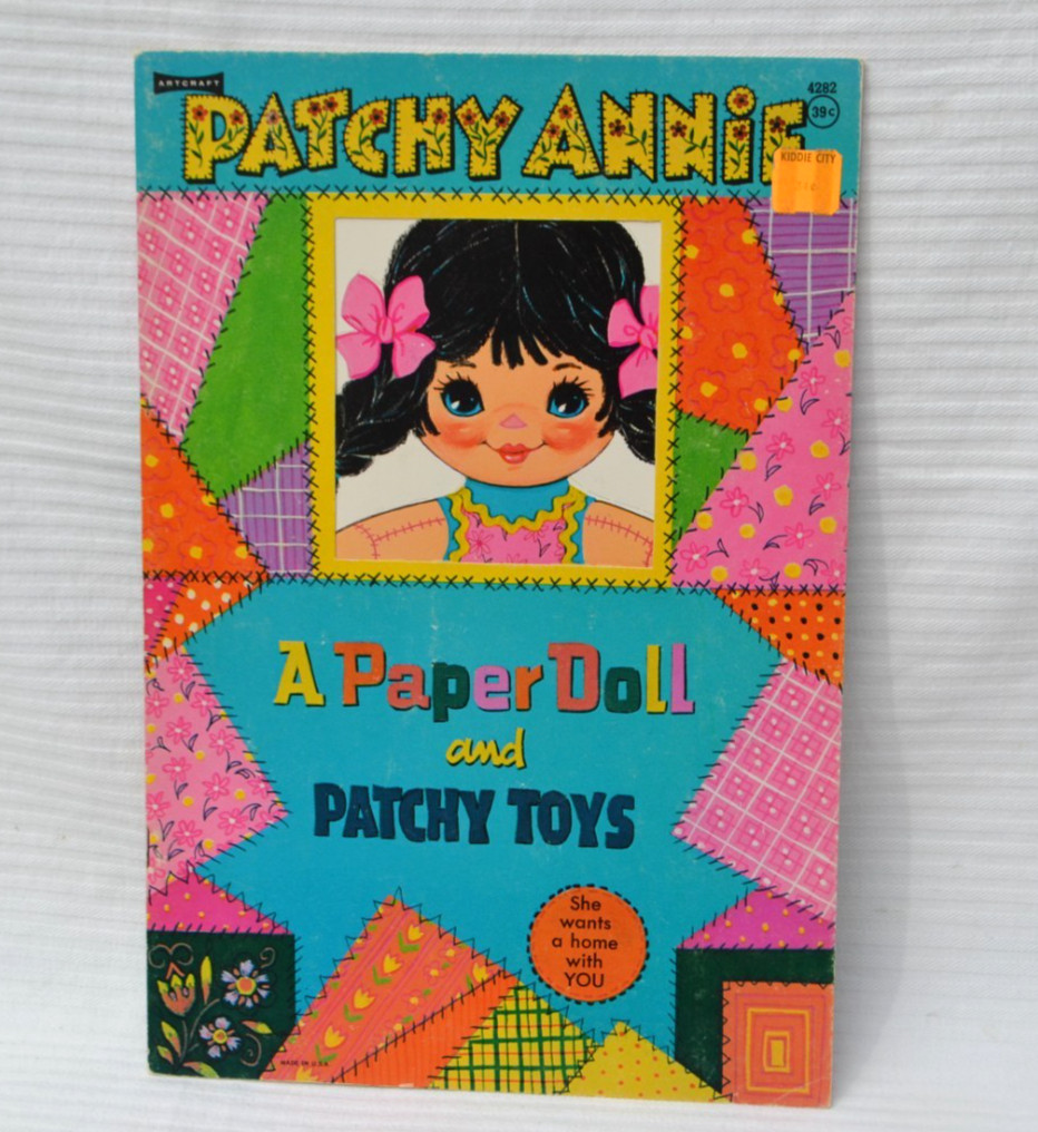 Vintage Patchy Annie A  Paper Doll Uncut Artcraft Book 1960s
