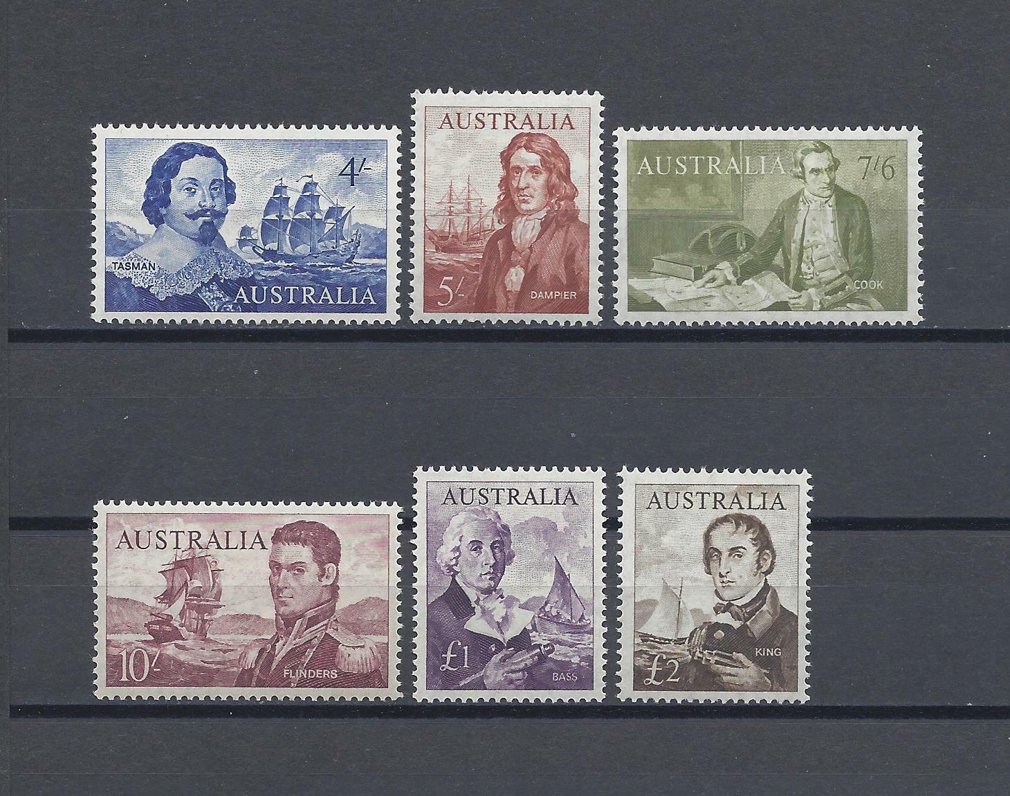 AUSTRALIA 1963/65 SG 355/360 MNH