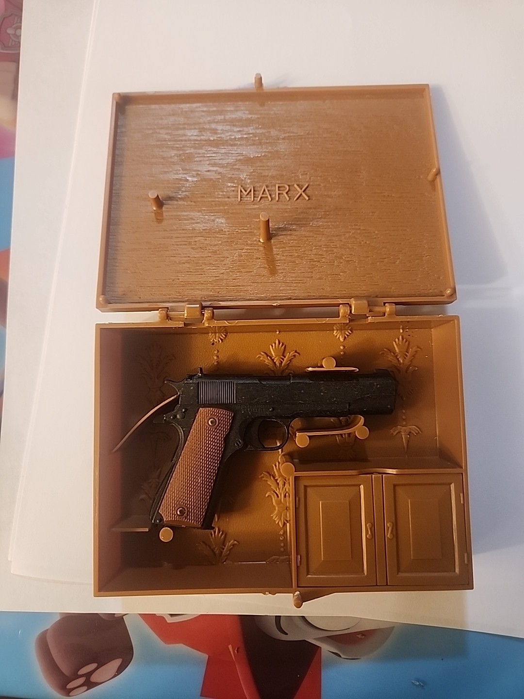 Vintage MARX TOY Miniature TOY Gun - US Army .45 Automatic New In Box 