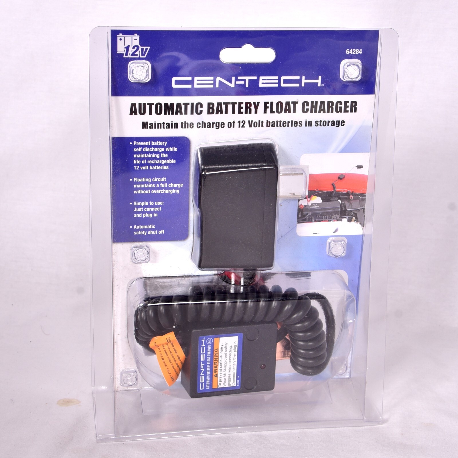 Cen-Tech Automatic Battery Float Charger 12 Volt
