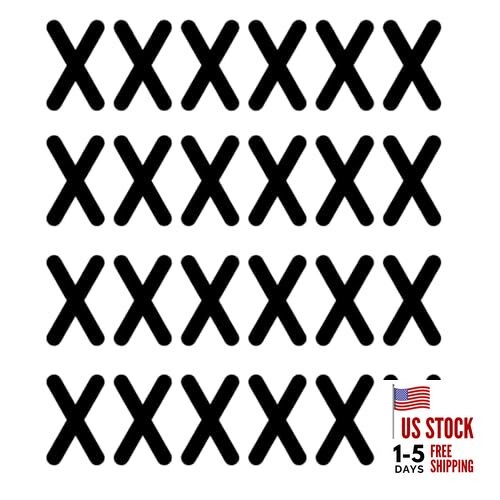  4 PCS Fun Bandage Car Decals, Waterproof Stitches Graphic Car Stickers, Black