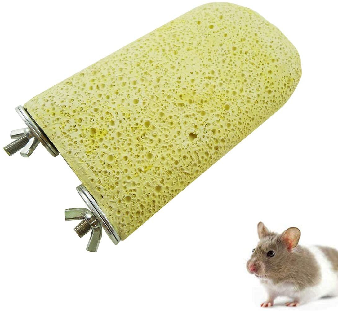 Lava Shaped Pumice Ledge Birds Rats Chinchillas Toys, Artificial Teeth Beak G...