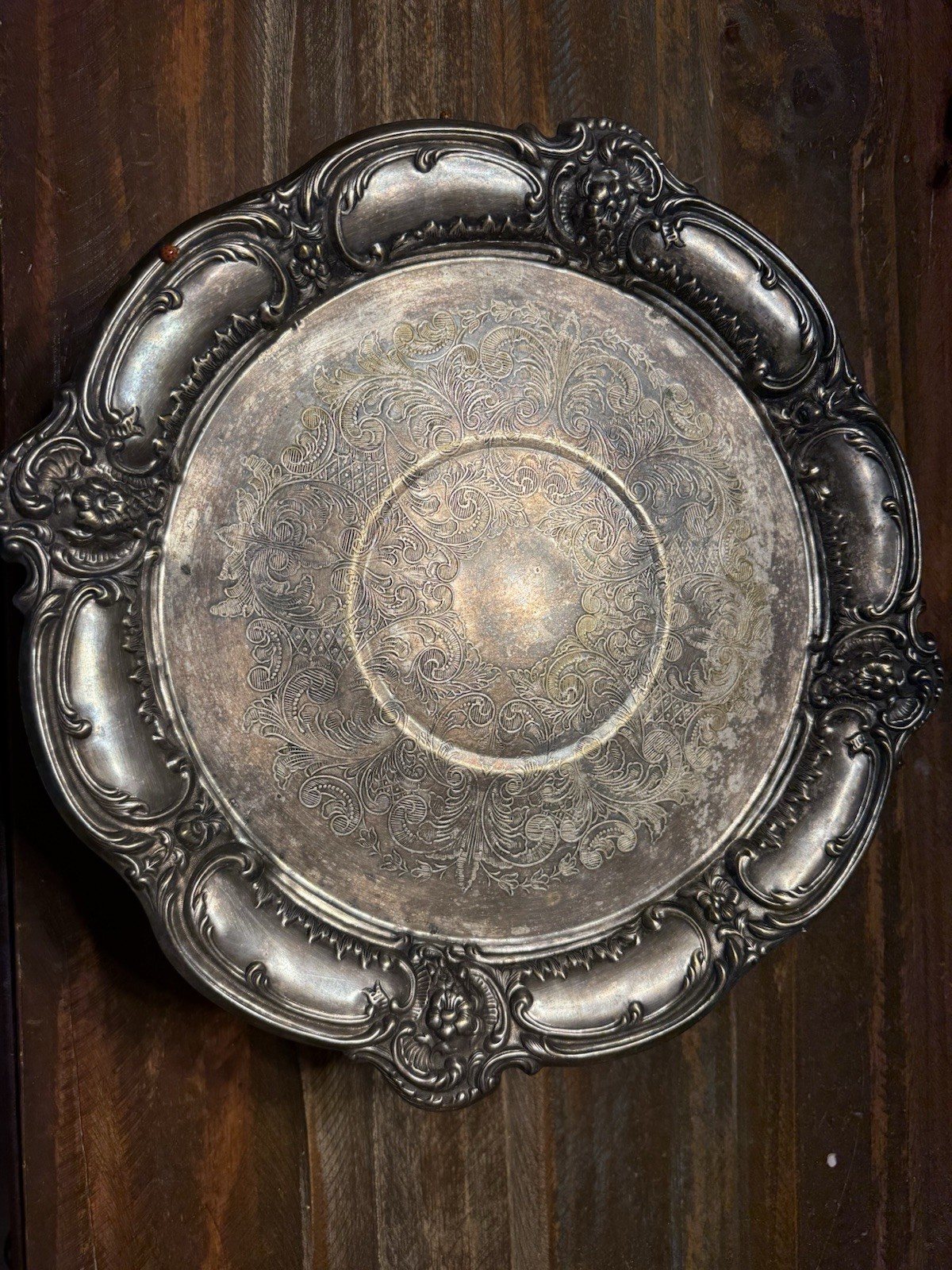 Silver Plated Raised Platter