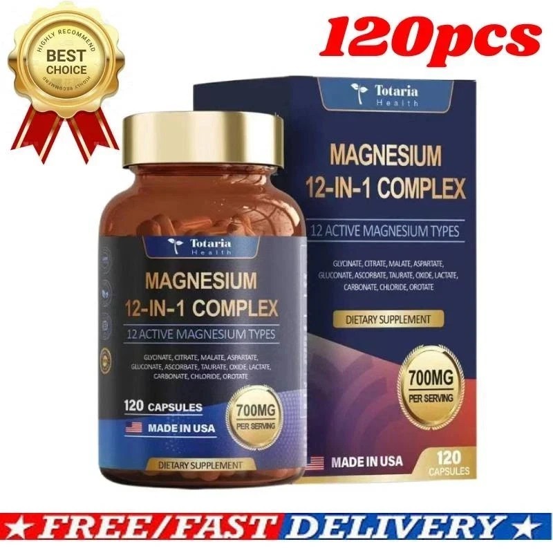 Magnesium12 in 1 Complex - Magnesium Glycinate,Citrate, Malate. L-Threonat NEW
