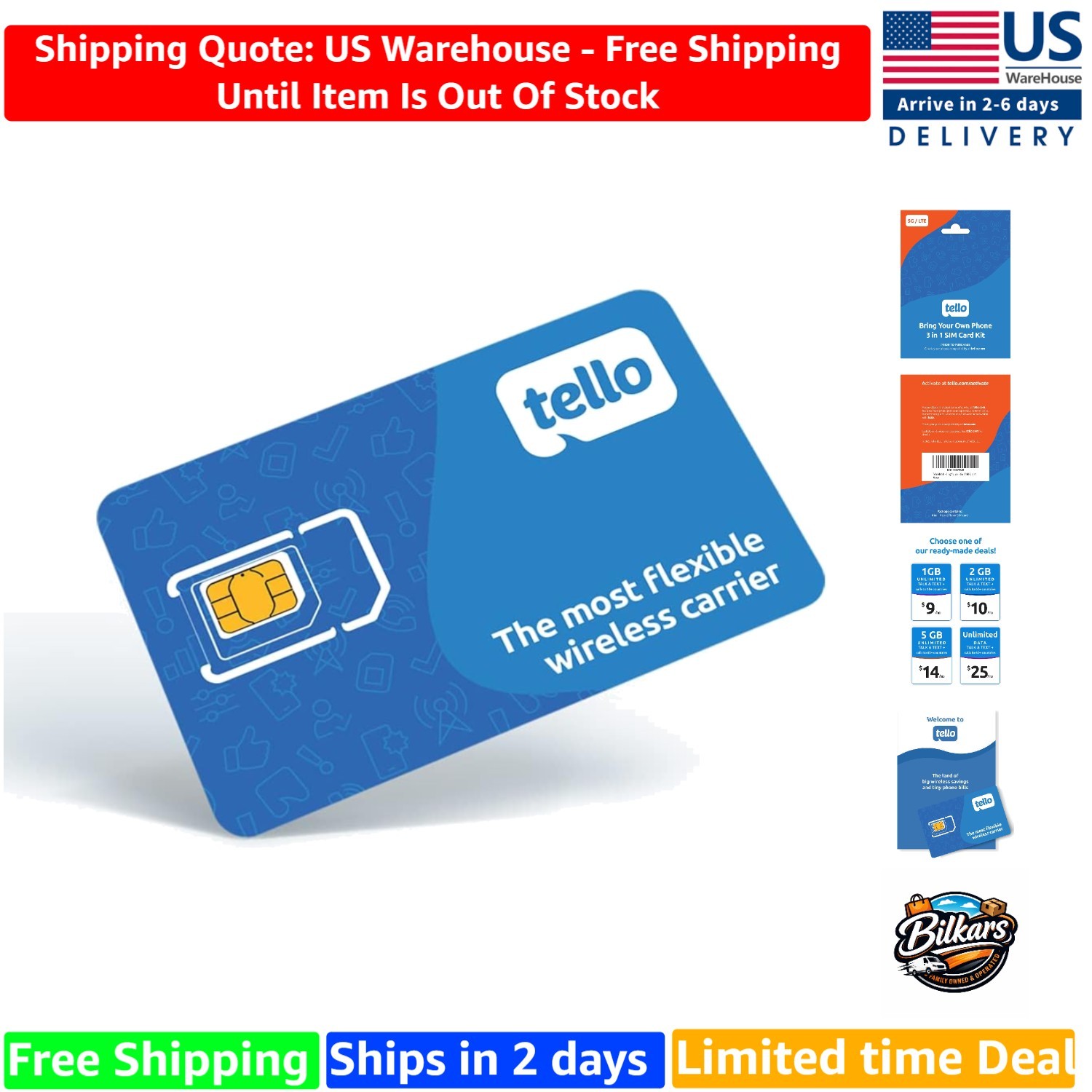 Bring Your Own Phone: Mobile Prepaid SIM Card with 4G LTE/5G Starting at $5/mo