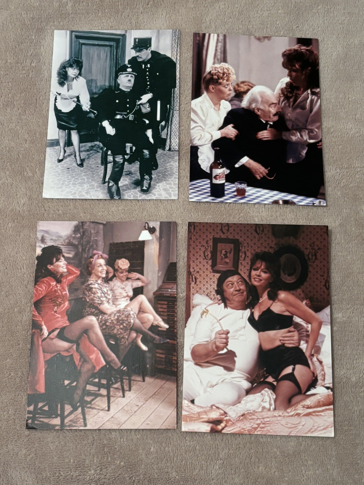 ALLO ALLO - UNSIGNED PHOTOS X 4- 6x4" 