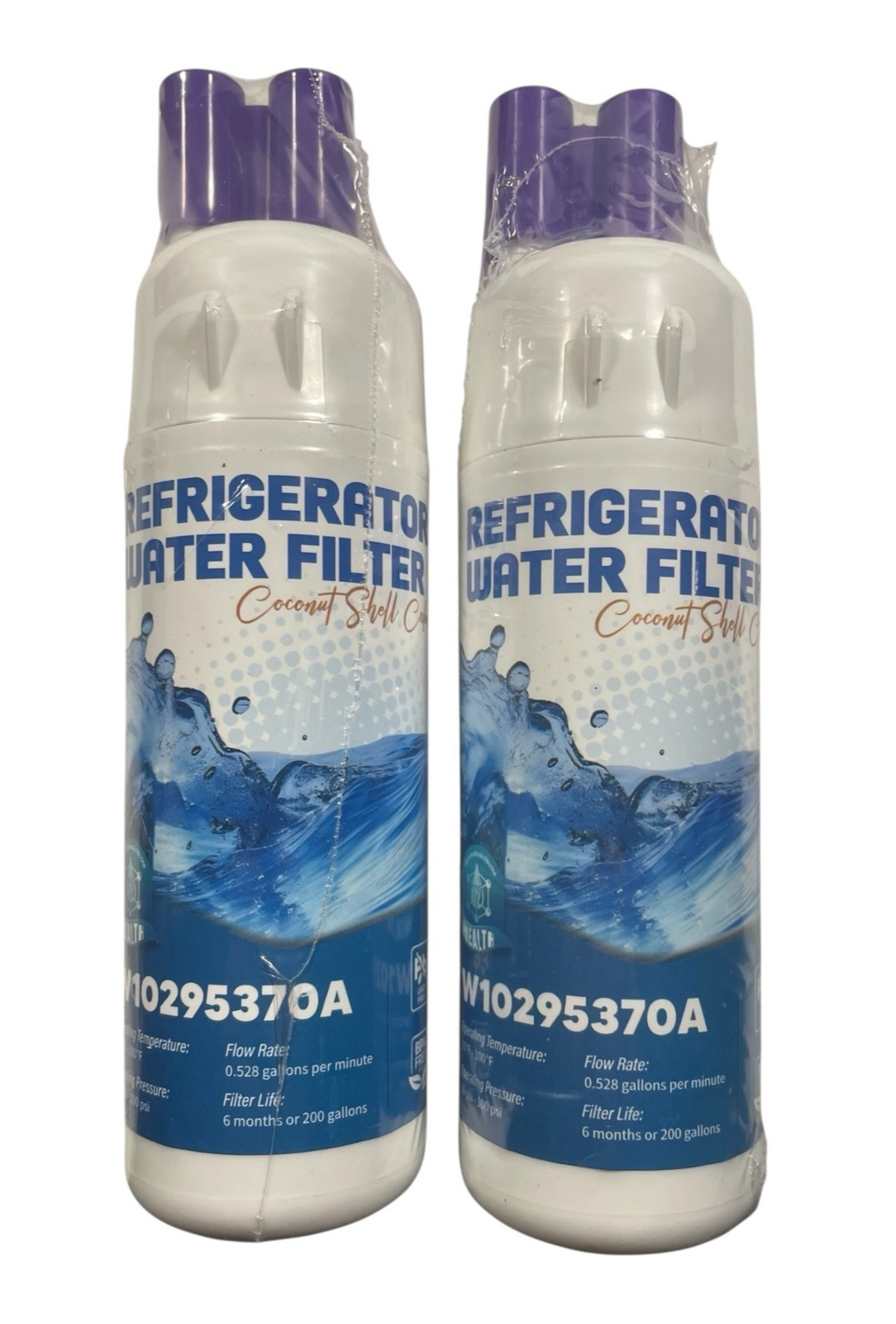 Refrigerator Water Filter W10295370A - 2 PACK