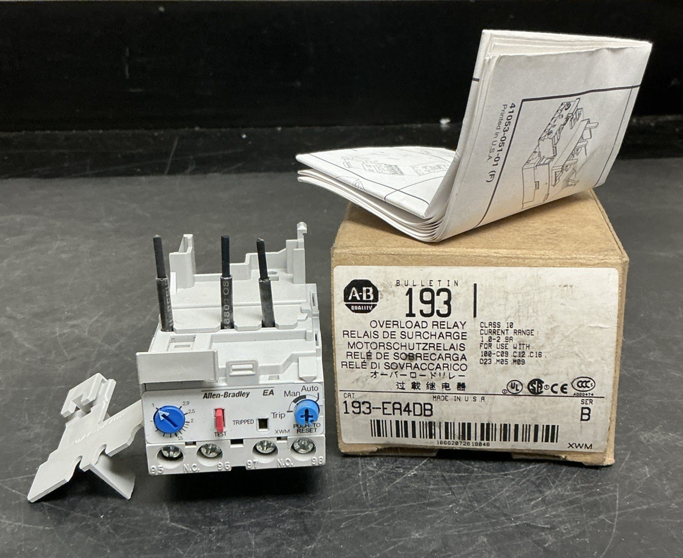Allen Bradley 193-EA4DB Overload Relay