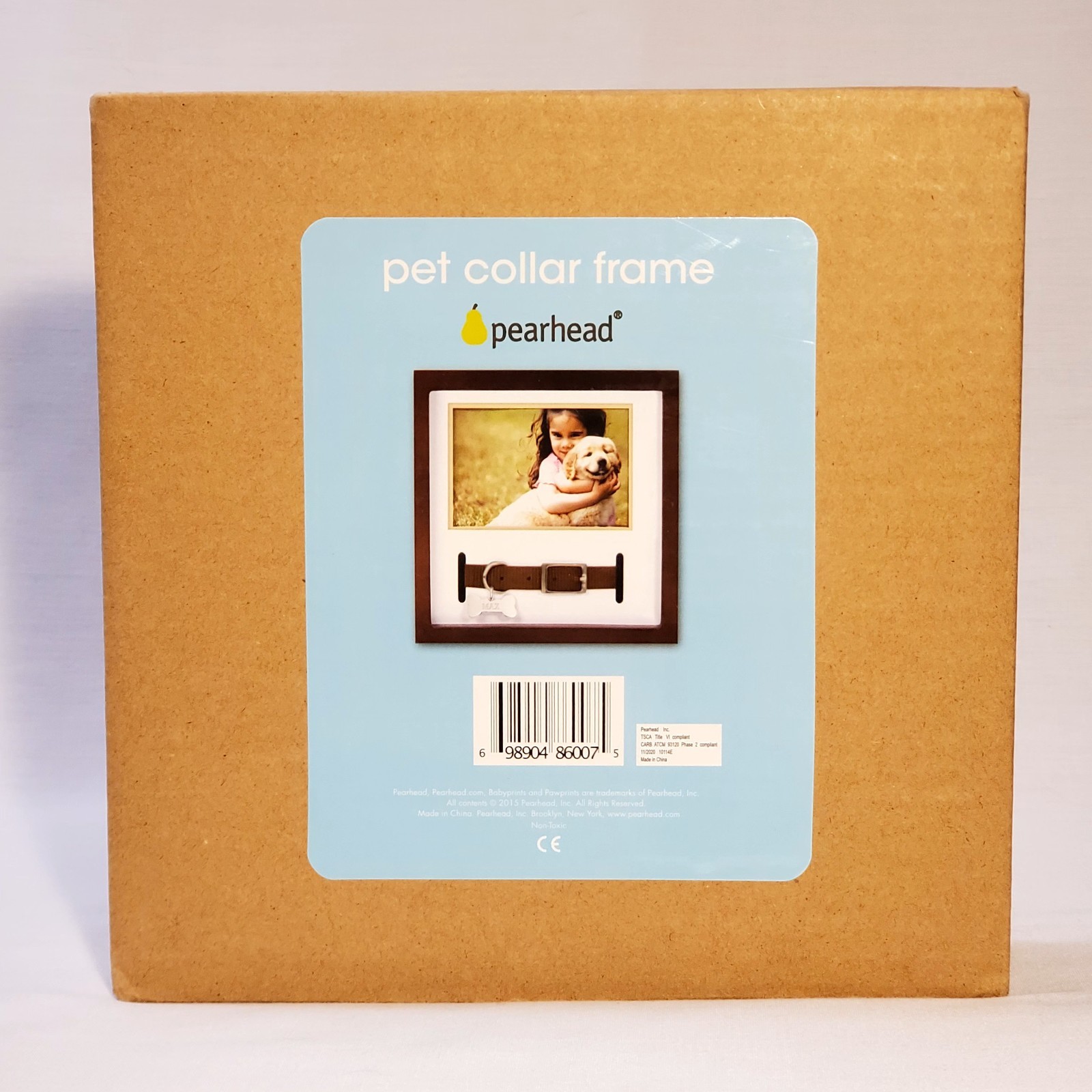 Pearhead Pet Collar & Photo Keepsake Picture Frame NIB