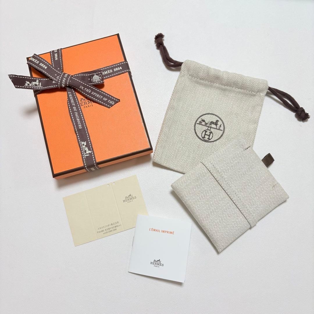 HERMÈS necklace case box jewelry case travel pouch m61139955180HA