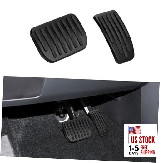  Foot Pedal Pads Set, Car Pedal Covers, Auto Aluminum Pedal Covers, Non Black