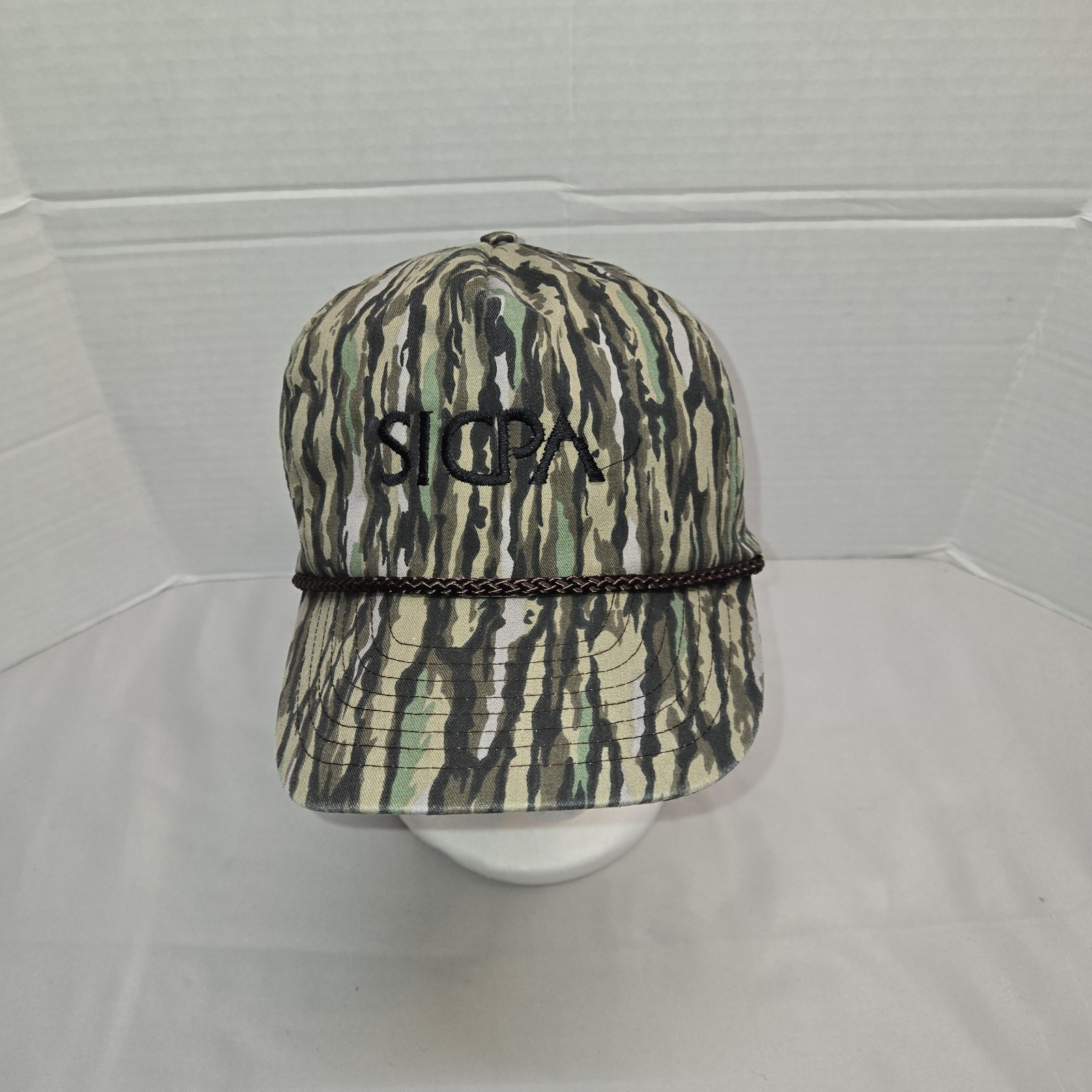 VTG Trebark Camouflage Camo Hat Advertising Hunting Outdoors Snapback Trucker 