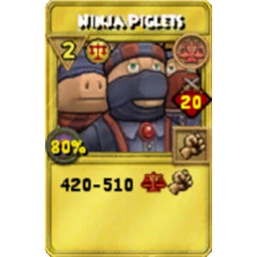 Wizard101 | 1 Ninja Piglets TC | Fast Delivery - Treasure Card 