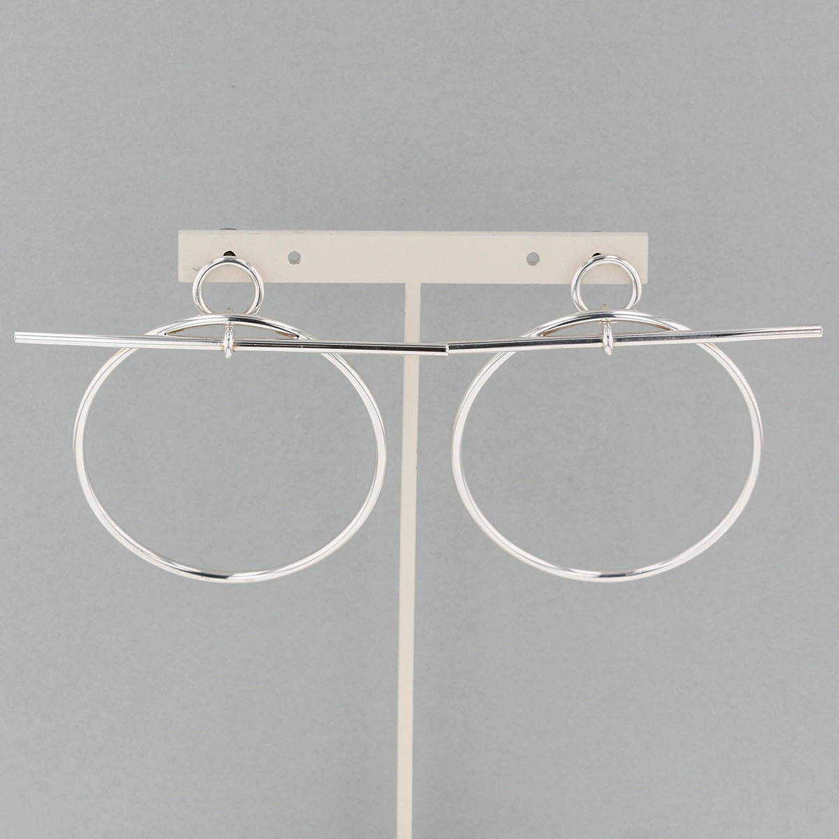 HERMES Loop MM SV925 Earrings Silver925 Ladies Used