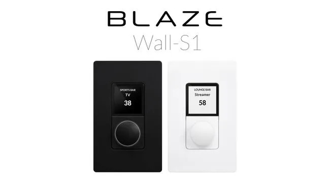 Blaze Audio Wall-S1 US Black Networked smart controller, black