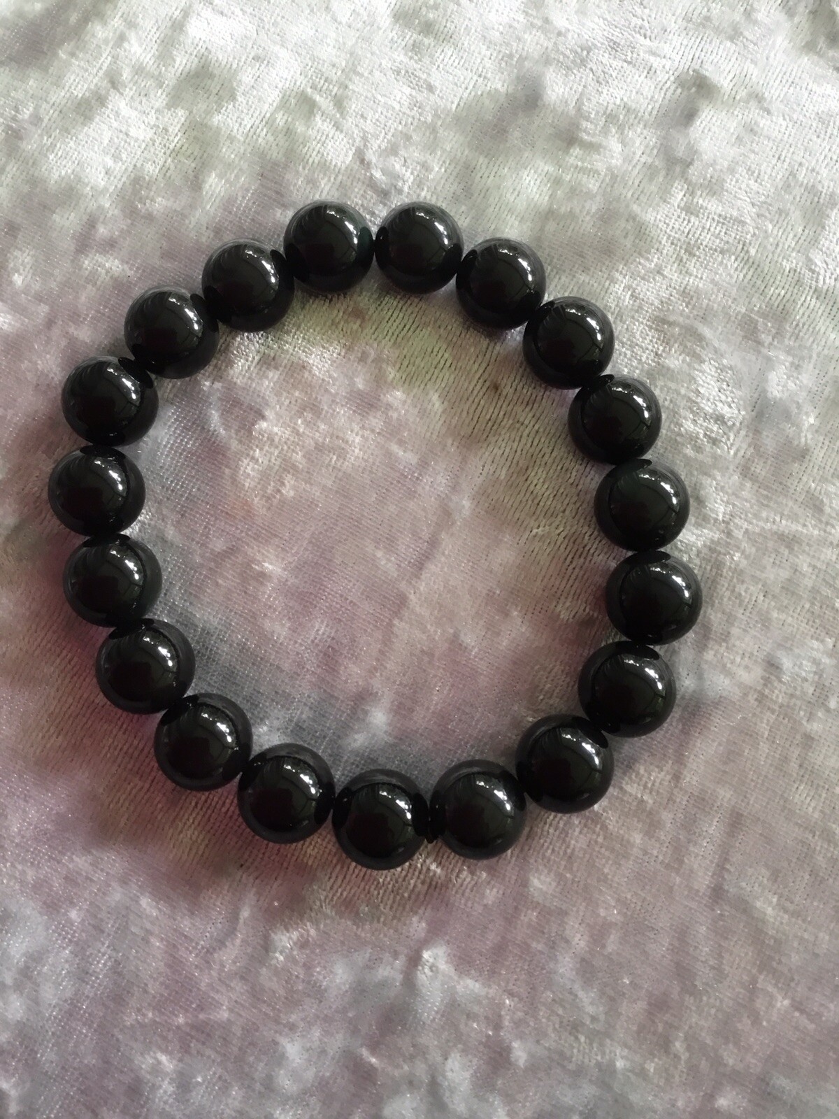 Rainbow Obsidian Crystal Bead Bracelet Natural Gemstone Healing 9mm beads size