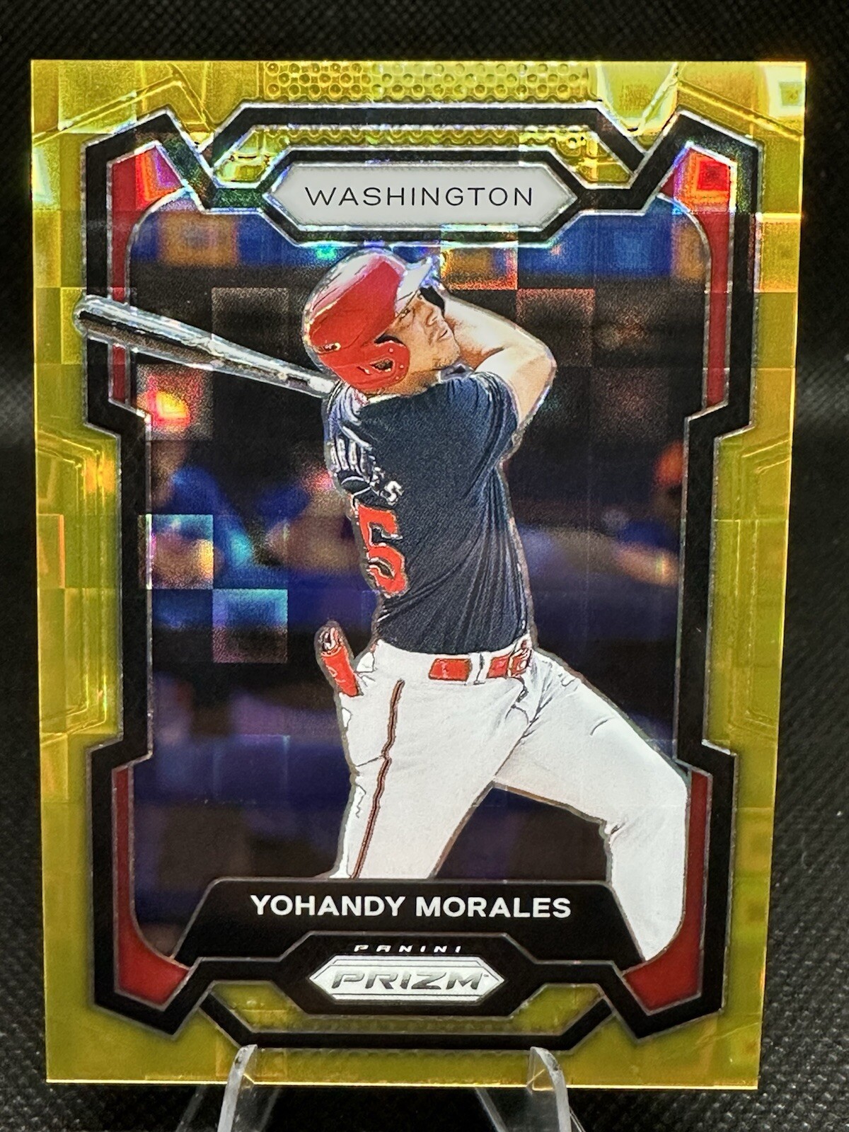 Yohandy Morales 2024 Panini Prizm Pandora Gold Prizm 4/4 Washington Nationals