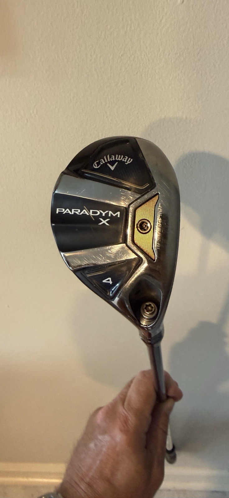 Callaway Paradym X 4H Hybrid Mid Spin 5.5 Flex Black Silver Golf Club