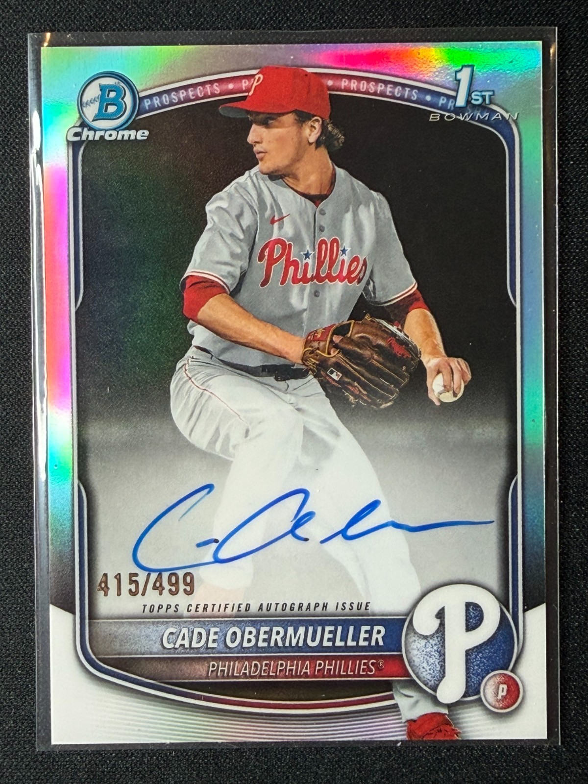 2025 Bowman Draft 1st Cade Obermueller Refractor Auto /499