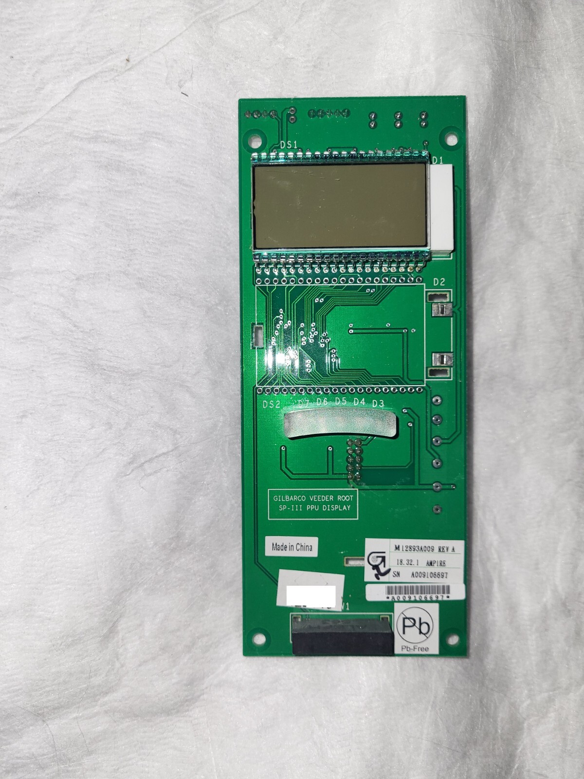 Veeder-Root/Gilbarco  PPU  Encore 700S  Display M12893A009