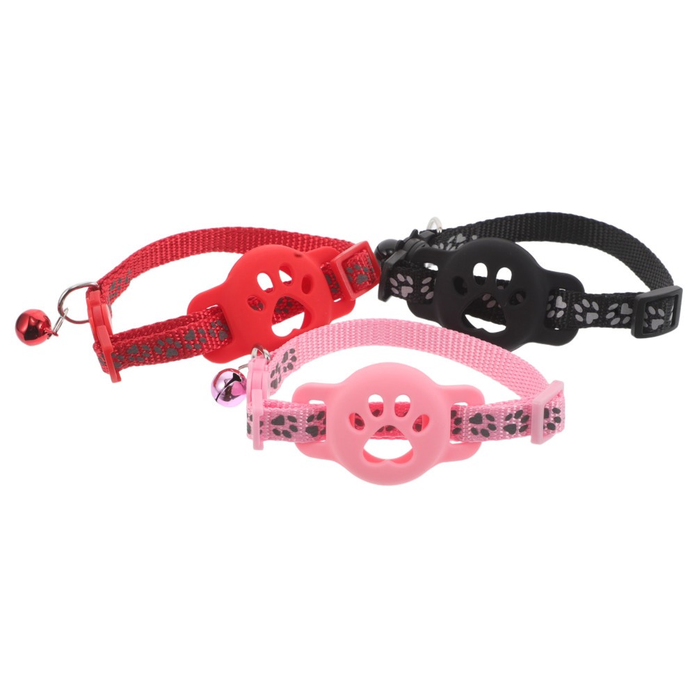 3 PCS Cat Tracker Collar Tracking for Cats Dog Kitten Safety Band
