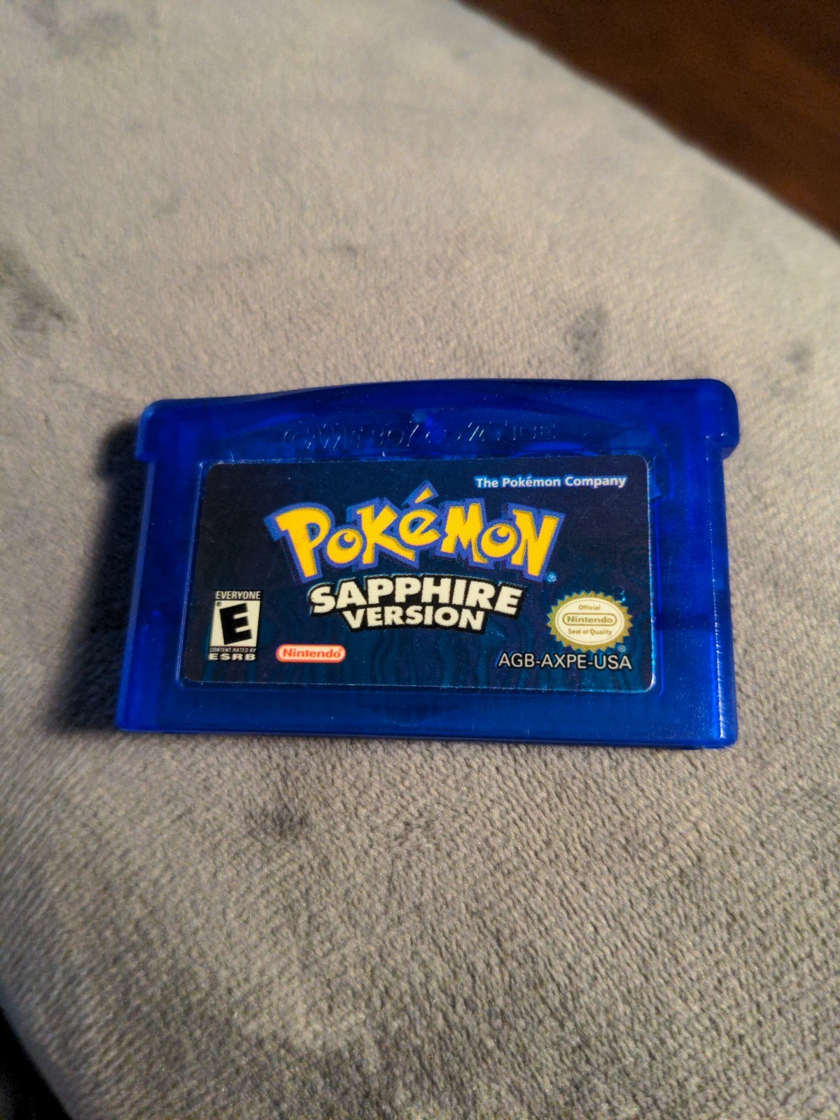 Gameboy Advance Pokemon Sapphire Version Game