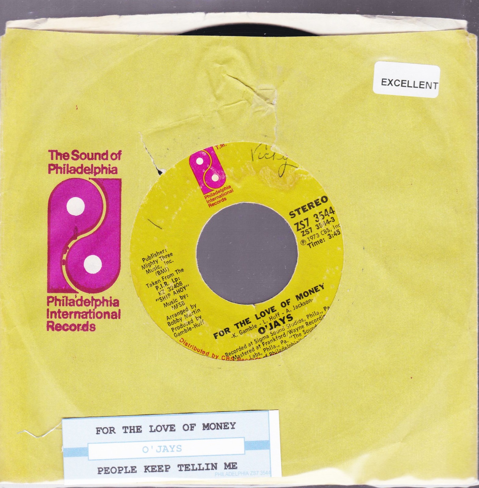 O'JAYS-1  45RPM - VOCALS-8