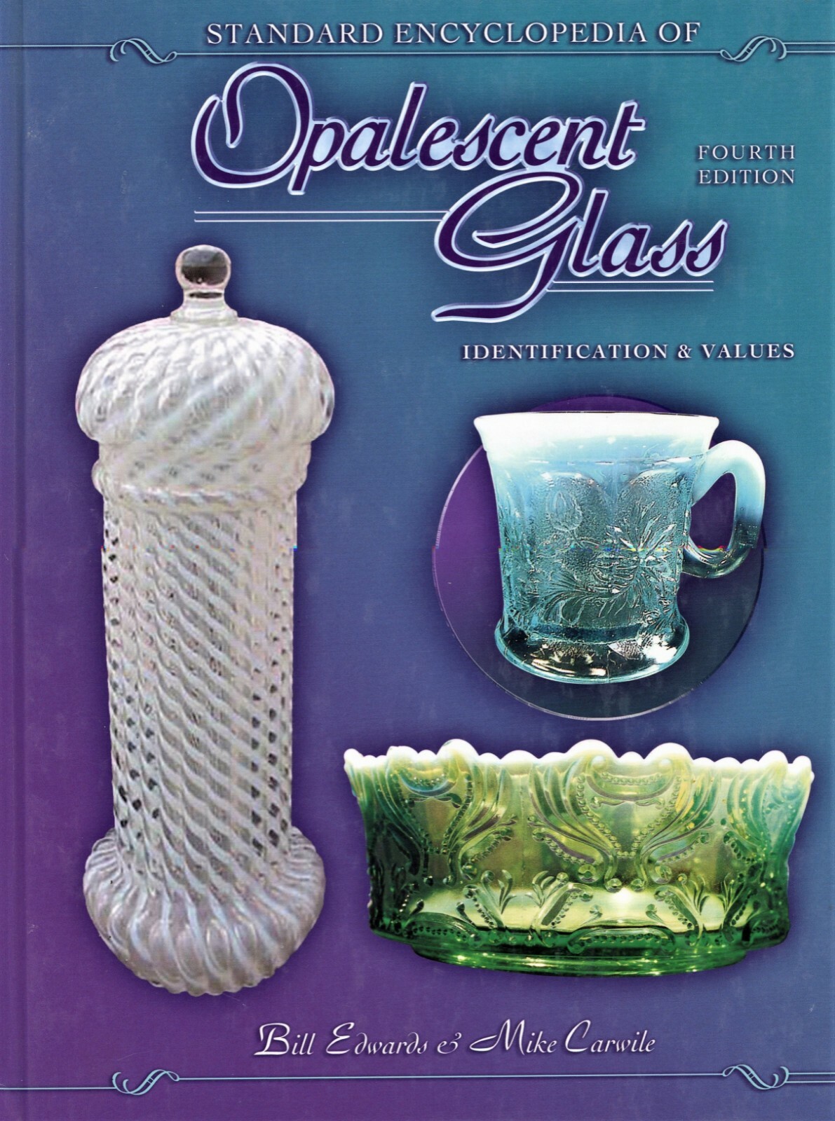 Opalescent Glass 1880-1930 Identification – Patterns Makers Etc. / Book + Values