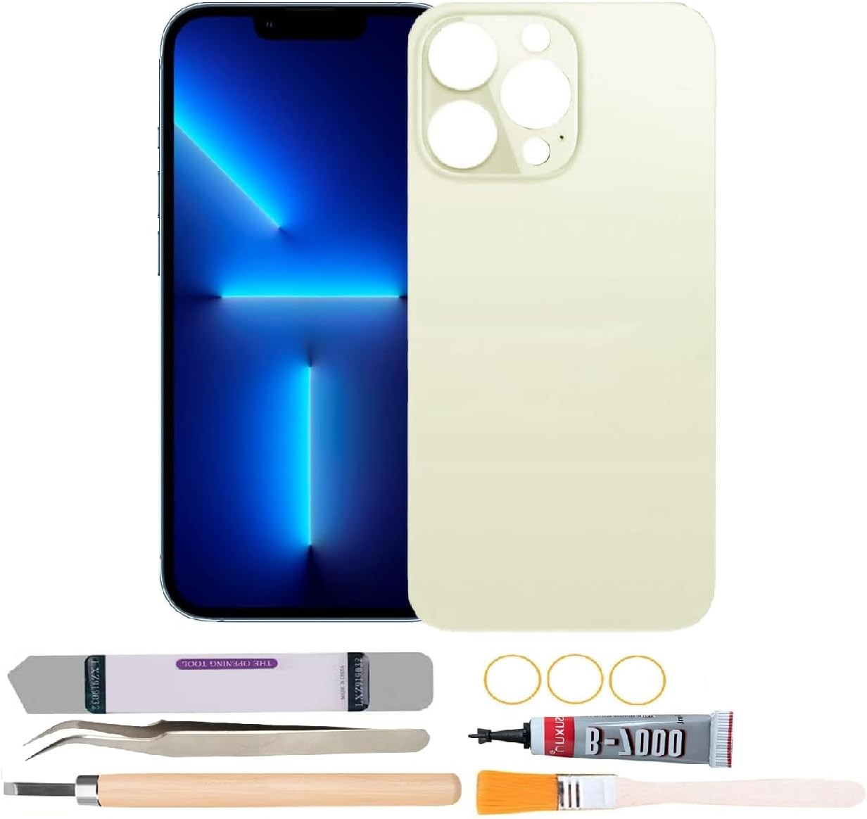 Back Rear Glass Cover Replacement Compatible with iPhone 13 Pro 6.1 inches