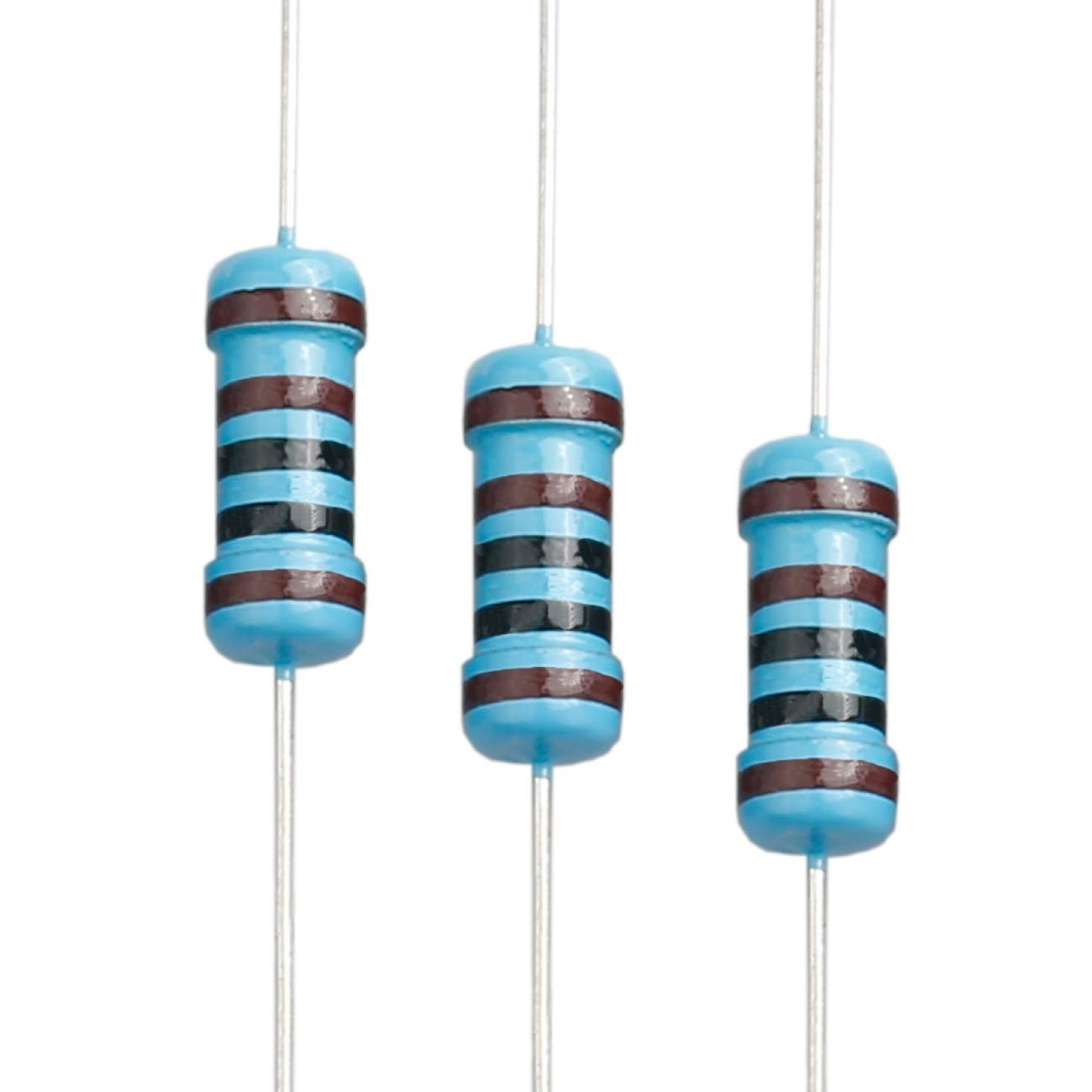 100pcs 1K ohm Resistor 1W, 1 Watt ±1% Tolerance Metal Film Fixed Resistor,