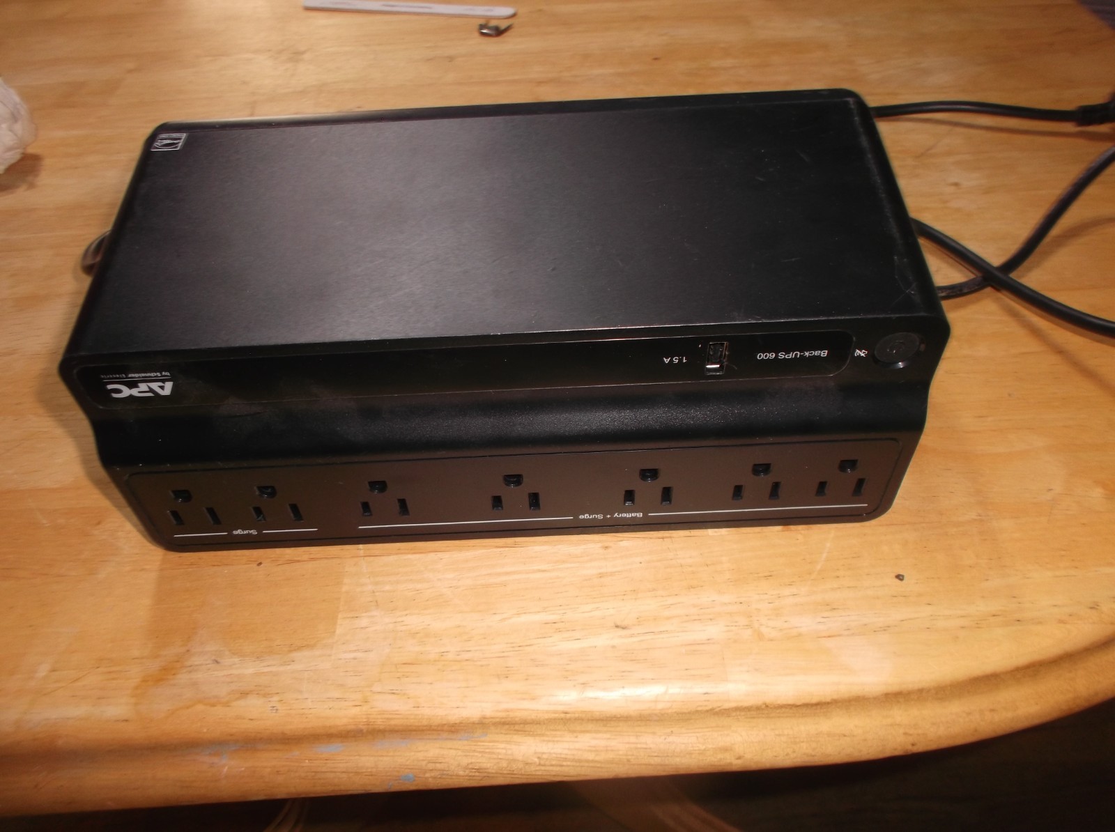 APC BE600M1 Back-UPS 600 7 Outlets No Battery Tested
