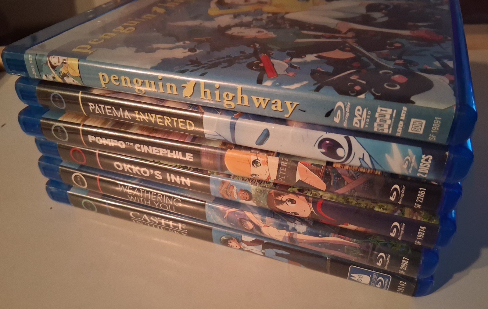 GKIDS 5 x Blu-ray Anime Lot + Bonus: Patema Inverted, Okko's Inn, Pompo, Castle