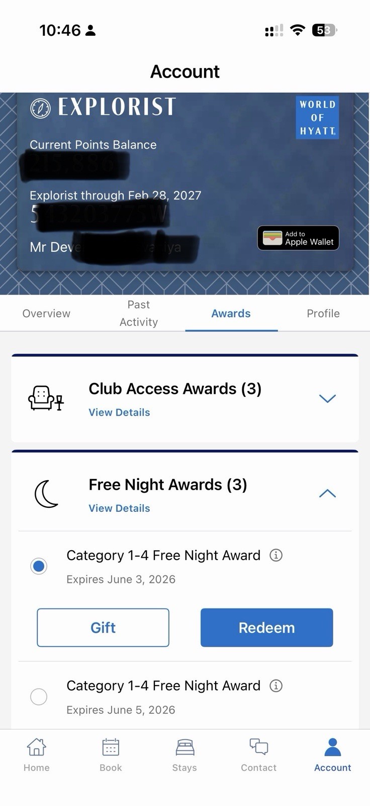 World of Hyatt Free Night Award Categories 1-4, Expires June 5, 2026