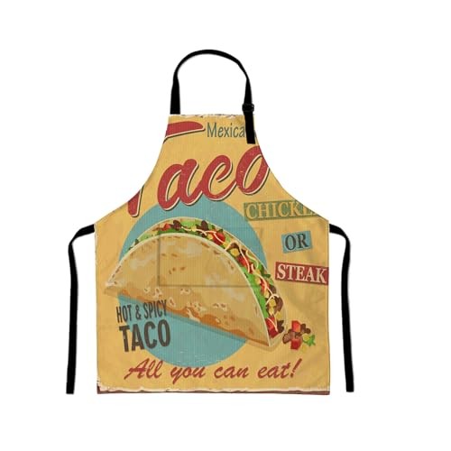 Aprons with Pockets for Kitchen for Adults Friend Dad Mom,27 * 31 Inch 