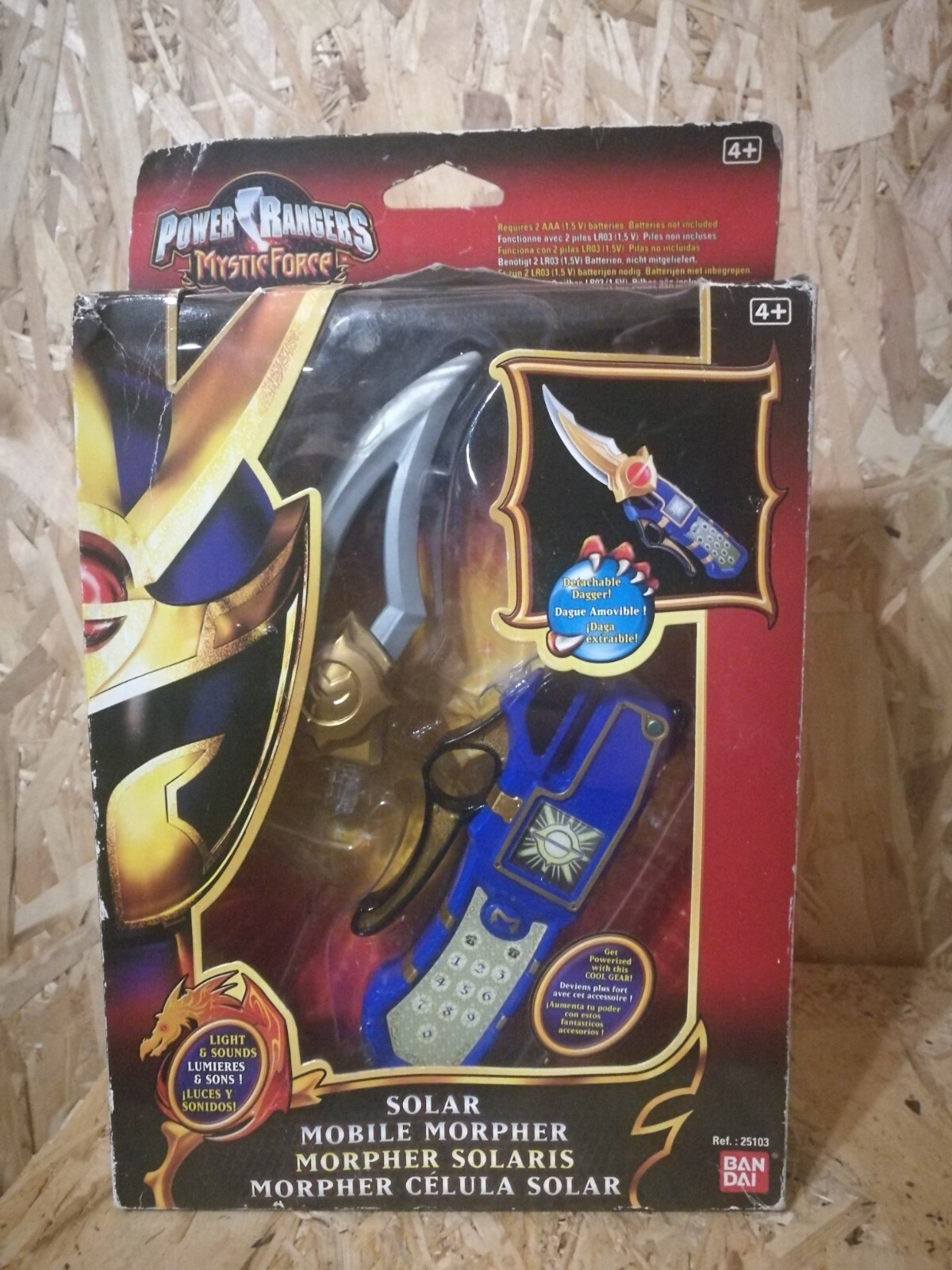 Bandai 2006 Power Rangers Mystic Force Solar Mobile Morpher Blade Sound Light