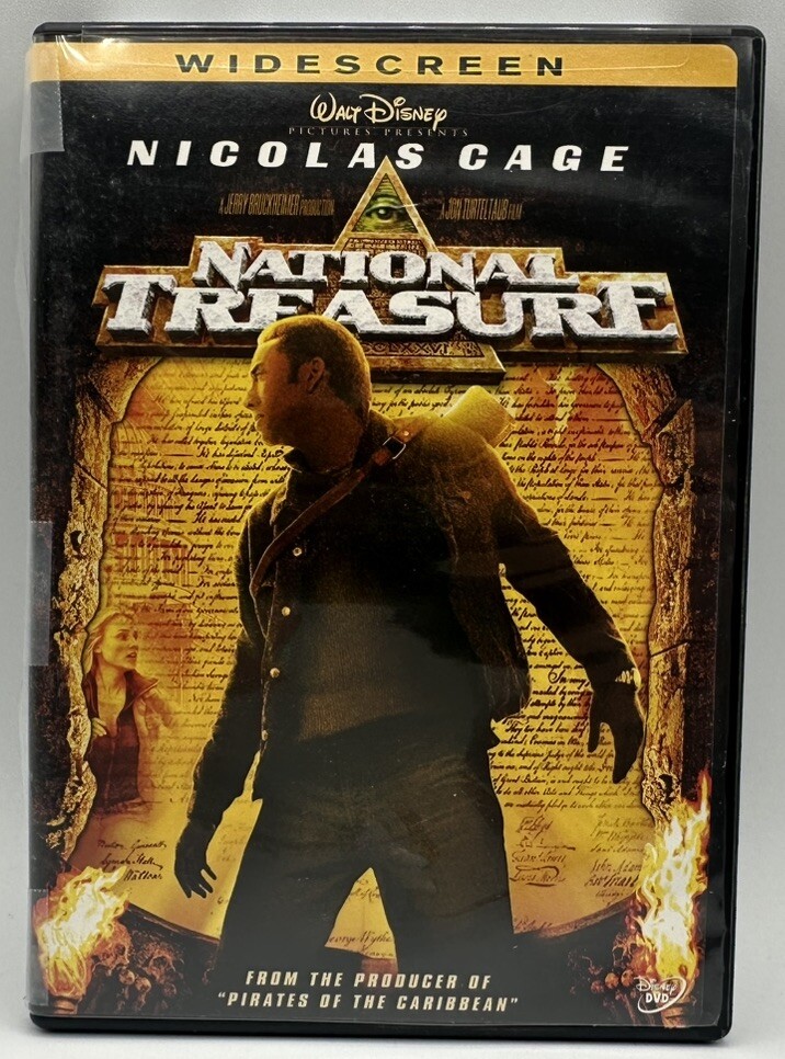 National Treasure DVD Widescreen Nicolas Cage Jin Vought Harvey Keitel 2005