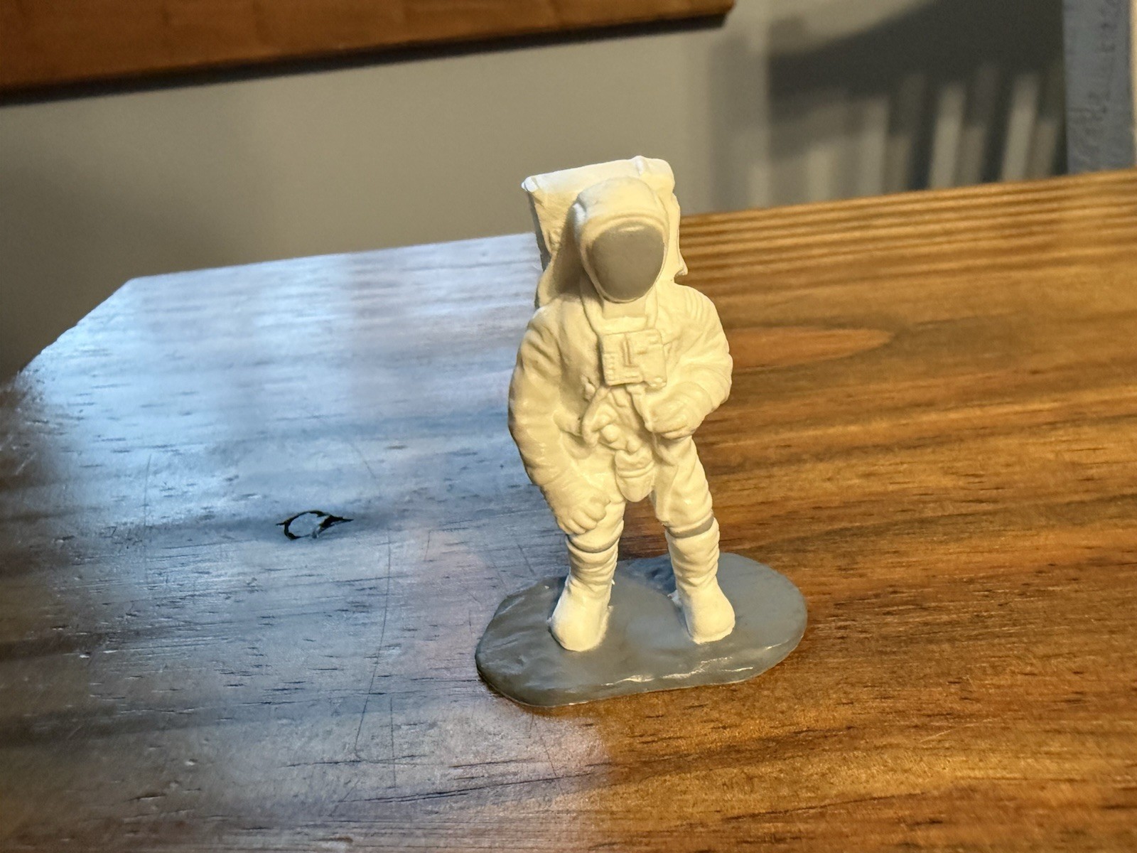 Plastic Astronaut Space Toy Figure White with Backpack