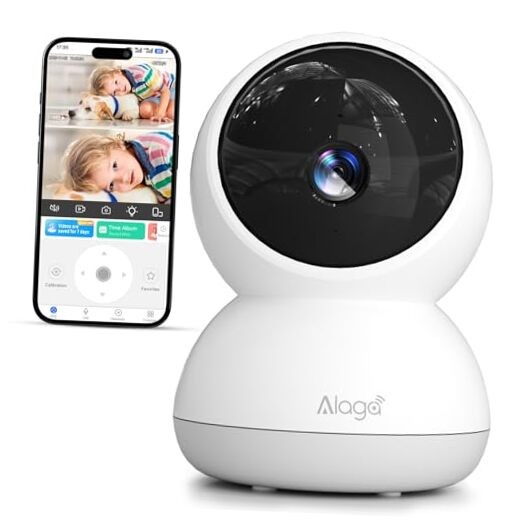 Indoor Camera, 3K HD Indoor Security Camera, 360° Pan/Tilt Pet 3K-1 Pack