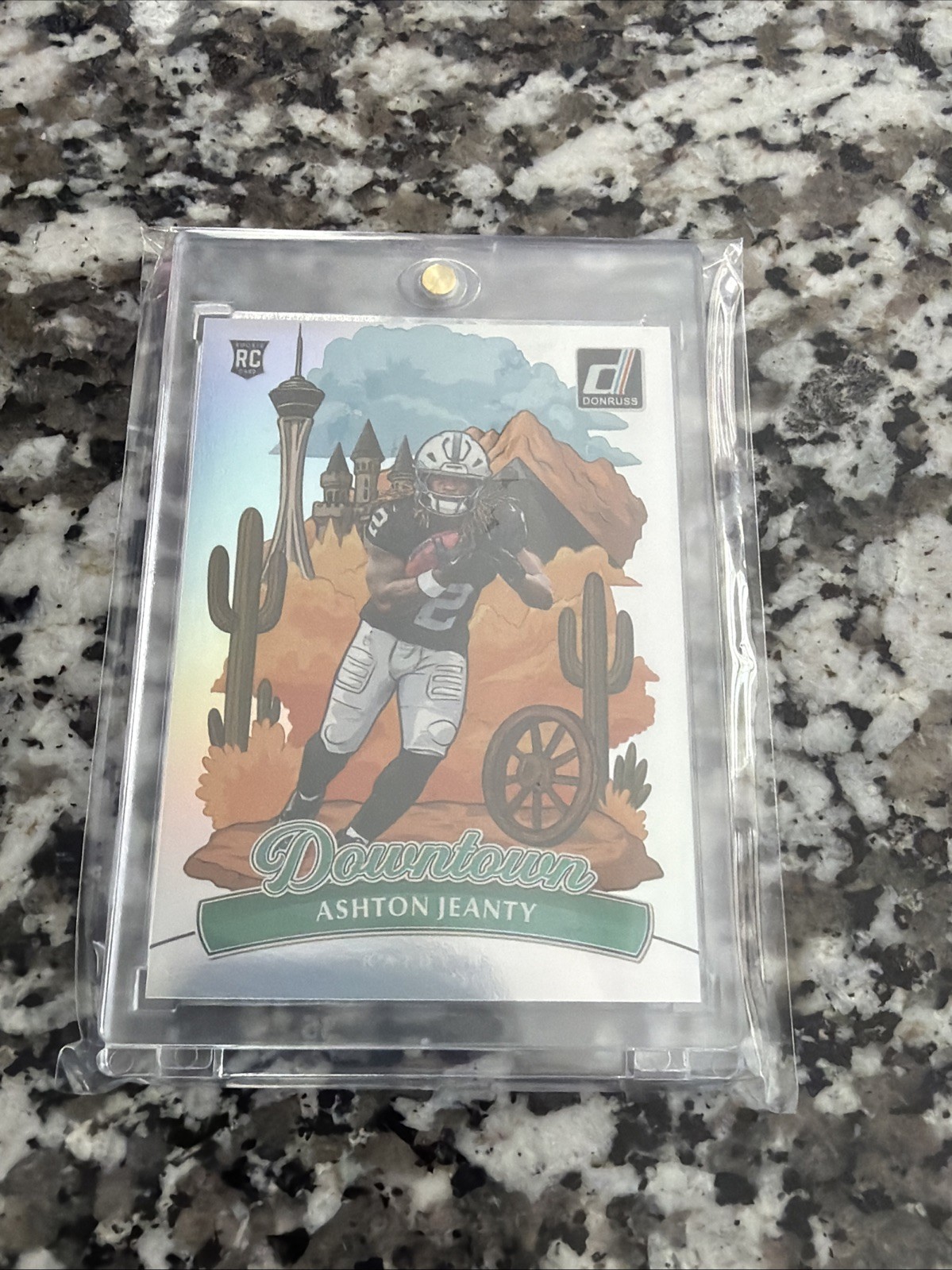 2025 Panini Donruss Downtown Ashton Jeanty Raiders Rookie Insert #11 NFL Card