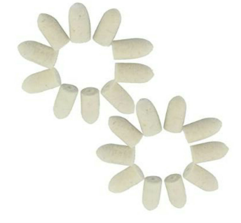 25Pcs Felt Polishing Pad Buff Clean Wheel Point Mandrel for Rotary Tool