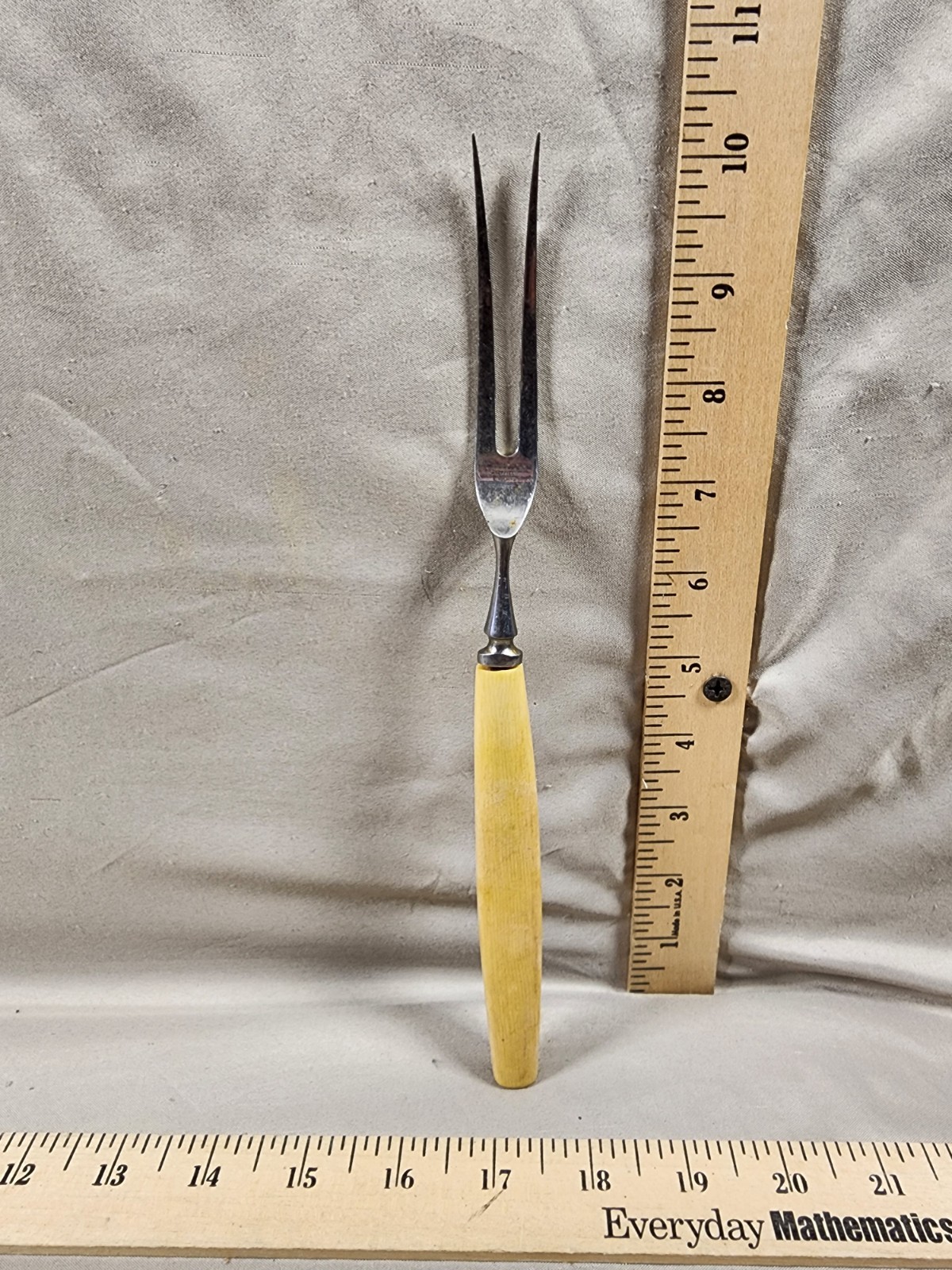 Antique Bone Handle Fork Great Shape No Cracks #2