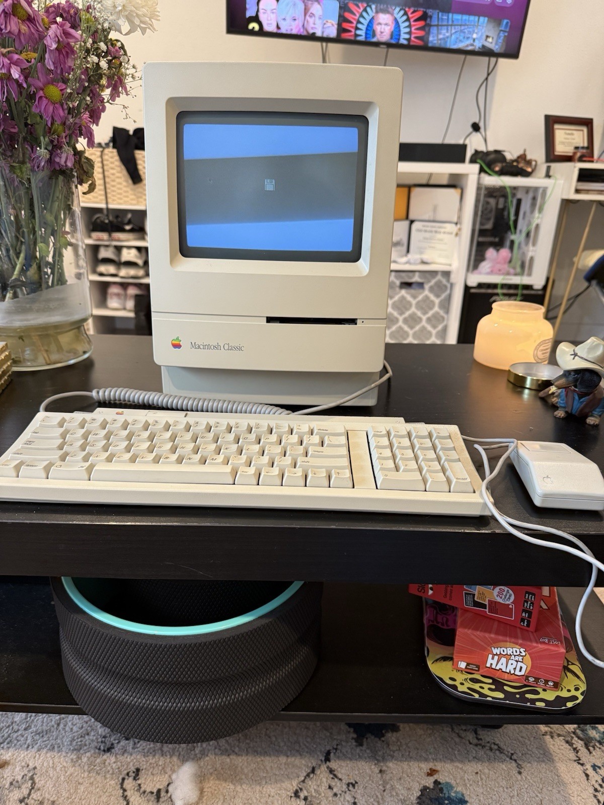 Apple Macintosh Classic Desktop Computer M0420 9" Beige w/ Keyboard, Mouse, Bag