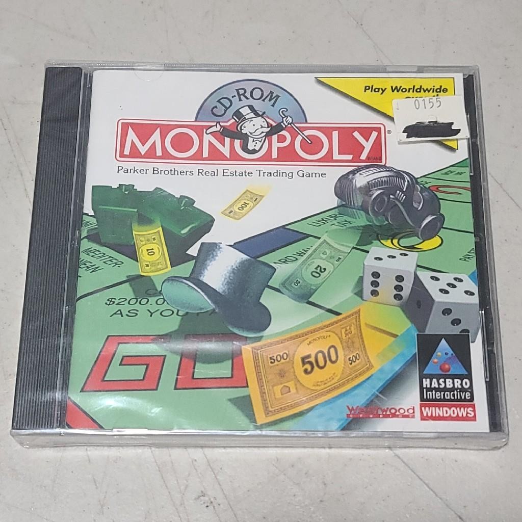 New, Sealed - Monopoly (1998) Windows 3.1/95 PC CD-ROM