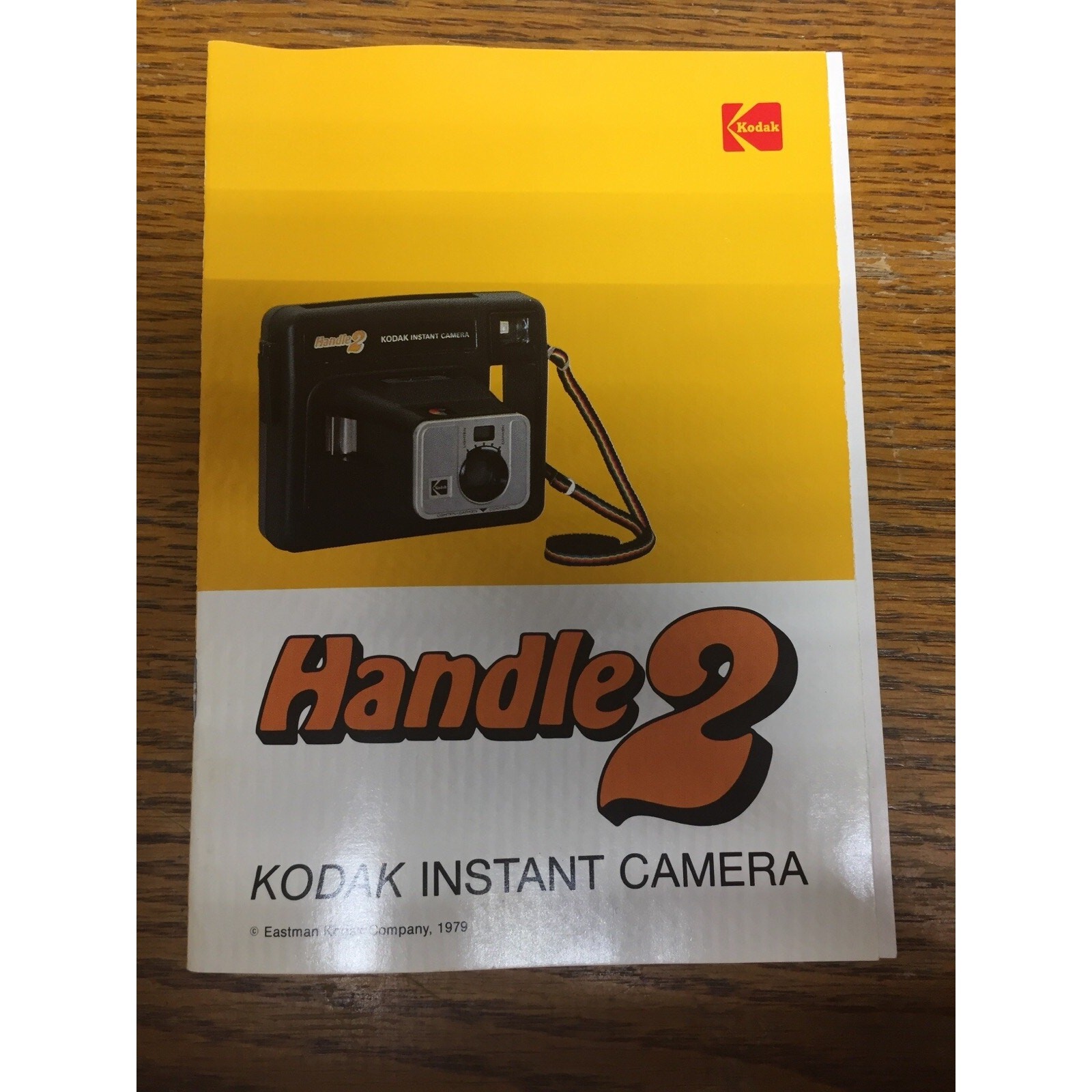 Kodak Handle 2 Vintage Instant Film Camera Manual Instruction Booklet