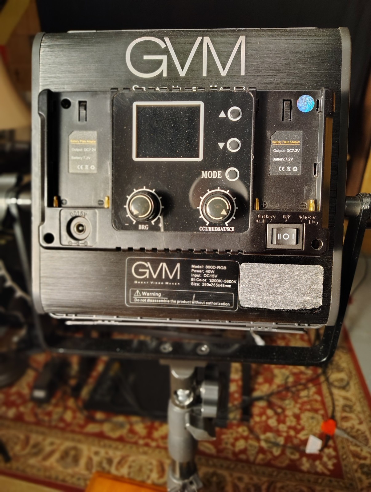 GVM LED Panel Light Kits with 2 lights, stands, barn doors, and softboxes.