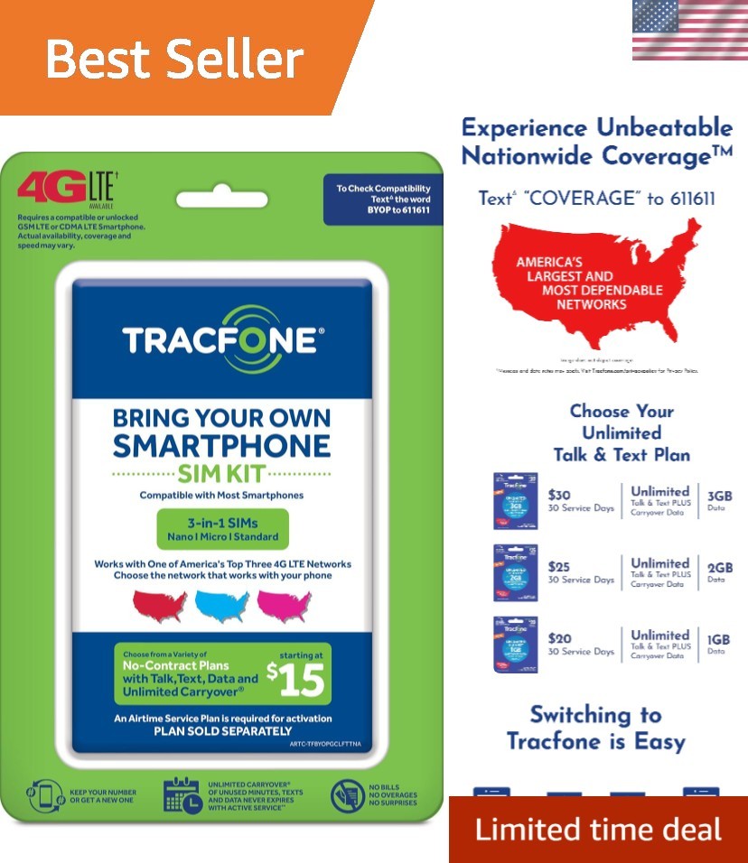 Effortless 4G LTE SIM Activation Kit - T-Mobile Compatible & Contract-Free